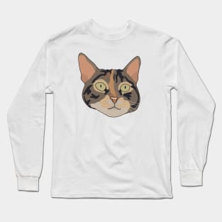 Cute Tabby Cat Long Sleeve T-Shirt